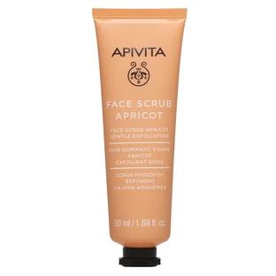 Mascarilla exfoliante con acción suave y extracto de albaricoque, 50 ml, Apivita