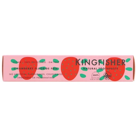 Tandpasta met aardbeiensmaak, 100 ml, Kingfisher