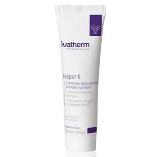 Ivapur K crème voor de vette acnegevoelige huid, 30 ml, Ivatherm