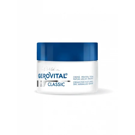 Crème voor de rijpere, droge, gerimpelde huid Gerovital H3 Classic 55+, 50 ml, Farmec