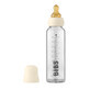 Complete set glazen fles, 225 ml, Ivoor, Slabbetjes