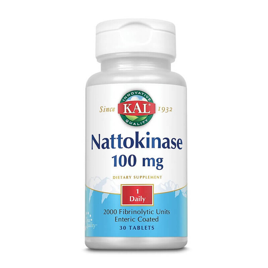 Nattokinase Kal, 100 mg, 30 comprimés, Secom