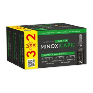 Pack Minoxicapil Men, 3 x 12 Fläschchen, Doktor Fiterman