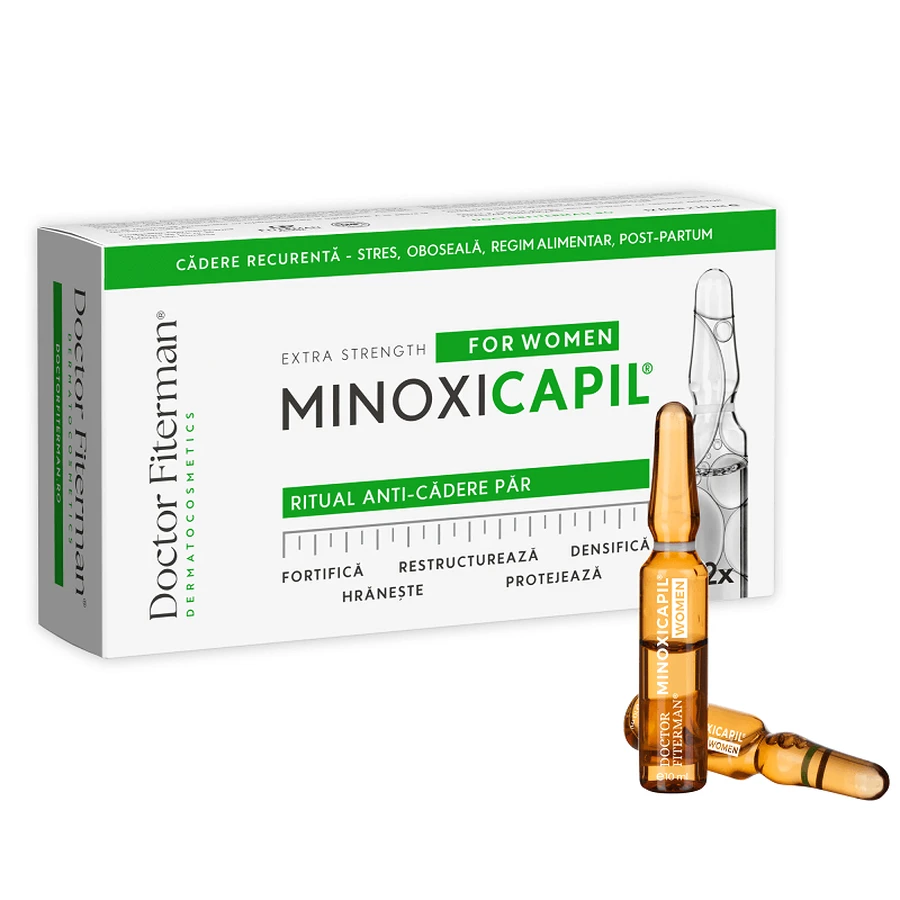 Minoxicapil Vrouwen, 3 x 12 injectieflacons, Dokter Fiterman