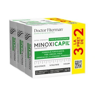 Envase Minoxicapil, 3 x 30 cápsulas, Doctor Fiterman