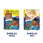 Gummy fish with Omega-3 and cola flavour, 36 jellies, Moller's