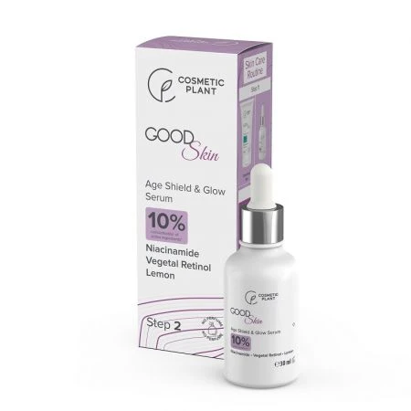 Ser Age Shield &amp; Glow Goede Huid, 30 ml, Cosmetische Fabriek