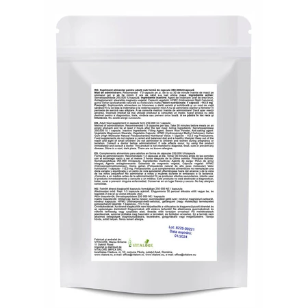 Serrapeptase, 250.000 IU, 100 Kapseln, Vitacure LTD