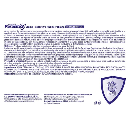 Antimikrobielle Schutzcreme mit Permethrin 5%, 50 ml, Santaderm