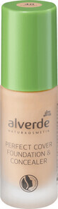 Alverde Naturkosmetik Perfect Cover fond de teint et correcteur 40, 20 ml