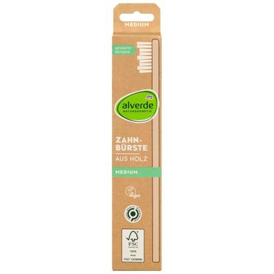 Cumpără Alverde Naturkosmetik perie de dinți din lemn reciclat, 1 buc Alverde Naturkosmetik perie de dinți din lemn reciclat, 1 buc
