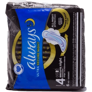 Siempre Absorbente Ultra Secure Noche, 6 uds.
