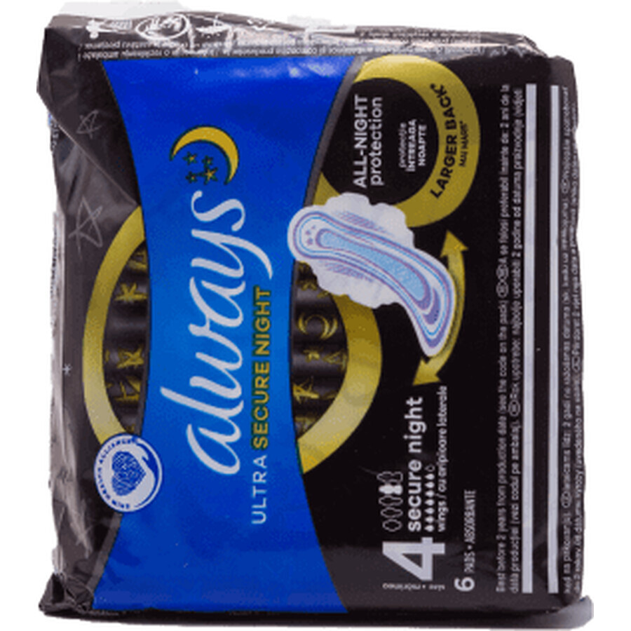 Shop immer saugfähig Ultra Secure Night, 6 Stück immer saugfähig Ultra Secure Night, 6 Stück