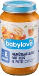 Babylove vegetable with rice &amp;amp; turkey 8+ ECO, 220 g