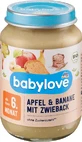 Babylove manzana, plátano con tostadas 6+ ECO, 190 g
