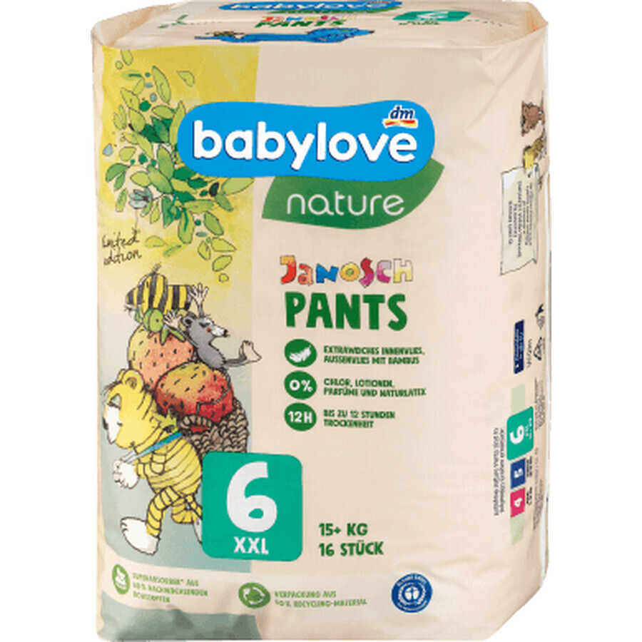 Cumpără Babylove nature nature scutece chiloțel nr.6, 16 buc Babylove nature nature scutece chiloțel nr.6, 16 buc