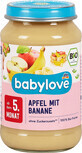 Babylove Apple and banana puree 5+, 190 g