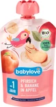 Babylove Peach puree with banana and apple ECO, 12+, 100 g
