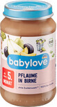 Babylove Plum and pear puree ECO,5+, 190 g