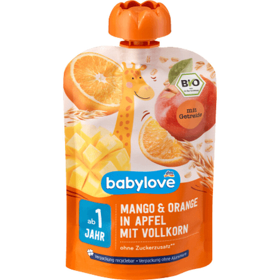 Buy Babylove Mango Pouches with Orange and Apple ECO, 12+, 100 g Babylove Mango Pouches with Orange and Apple ECO, 12+, 100 g