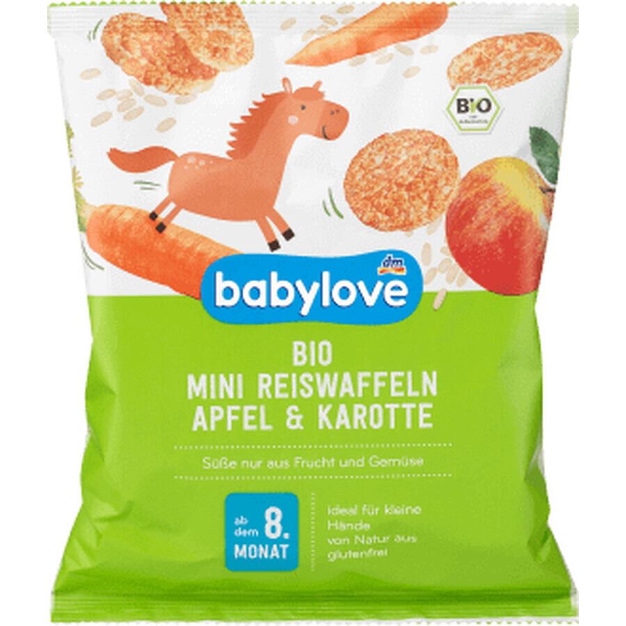 Comprar Babylove Redondo de arroz con manzana y zanahoria, 8+, 35 g Babylove Redondo de arroz con manzana y zanahoria, 8+, 35 g