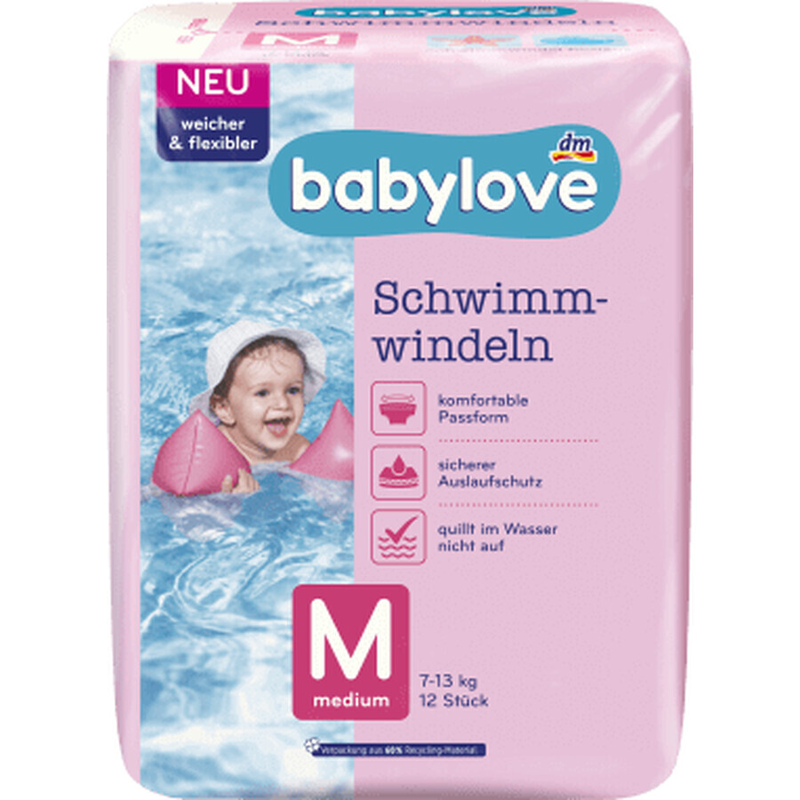 Boutique Couche de bain Babylove taille M, 12 pièces Couche de bain Babylove taille M, 12 pièces