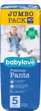 Couches Babylove taille 5, 40 pi&#232;ces