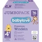 Babylove Premium pañales jumbo talla 4+, 76 unidades