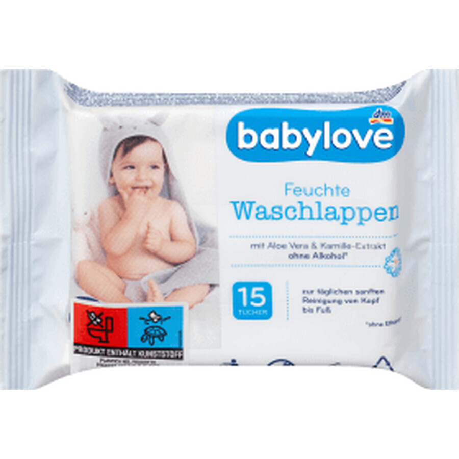 Buy Babylove Wet Care Wipes, 15 pcs Babylove Wet Care Wipes, 15 pcs