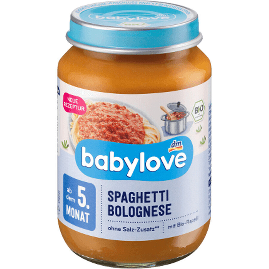 Boutique Babylove Spaghetti bolognaise 5+, 190 g Babylove Spaghetti bolognaise 5+, 190 g