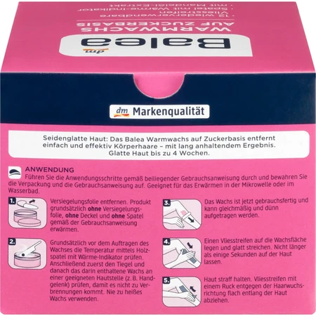 Balea Cire à épiler à base de sucre, 250 ml