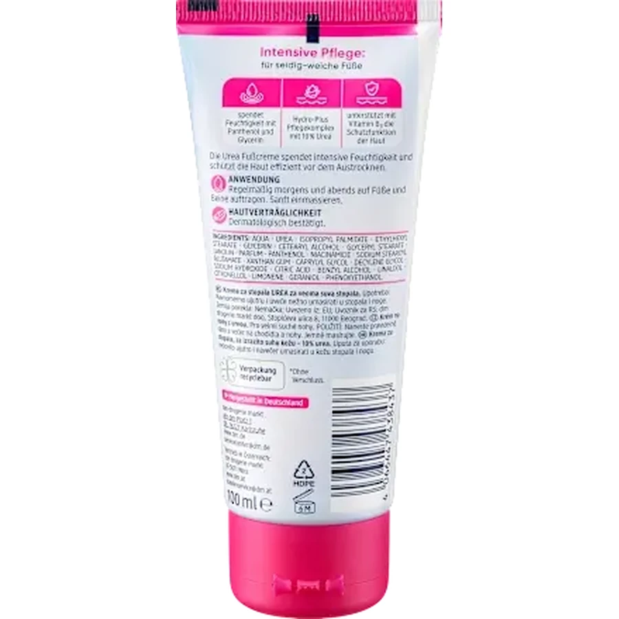 Balea Foot Cream with urea, 100 ml