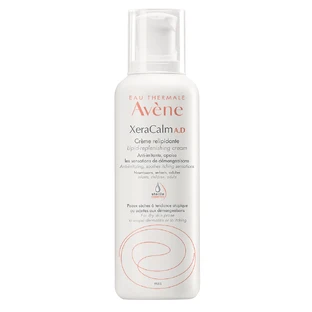 XeraCalm AD, 400 ml, Avène, crème relipidante pour les peaux sèches sujettes à la dermatite atopique ou aux démangeaisons.