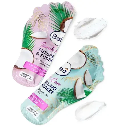 Balea Voetmasker &amp; peeling 2x10ml, 20 ml