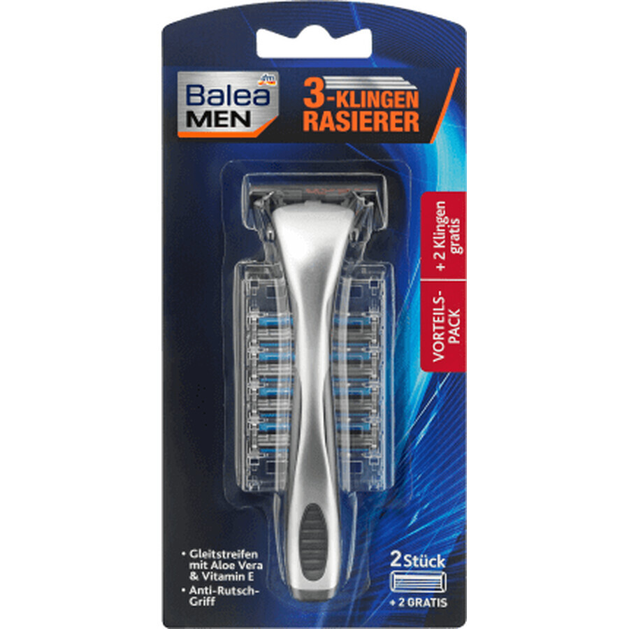 Boutique Balea MEN rasoir 3 lames + 4 recharges, 1 pièce Balea MEN rasoir 3 lames + 4 recharges, 1 pièce