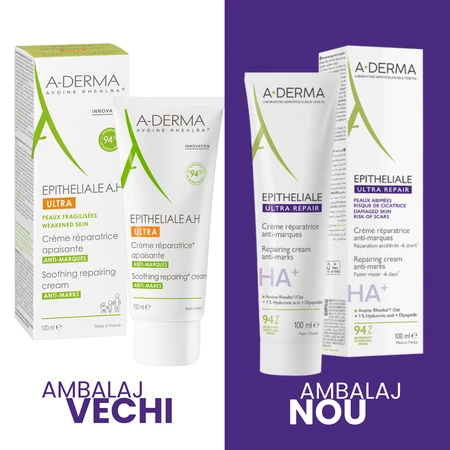 Herstellende crème met kalmerend effect Epiteliale Ultra Repair HA+, 100 ml, A-Derma
