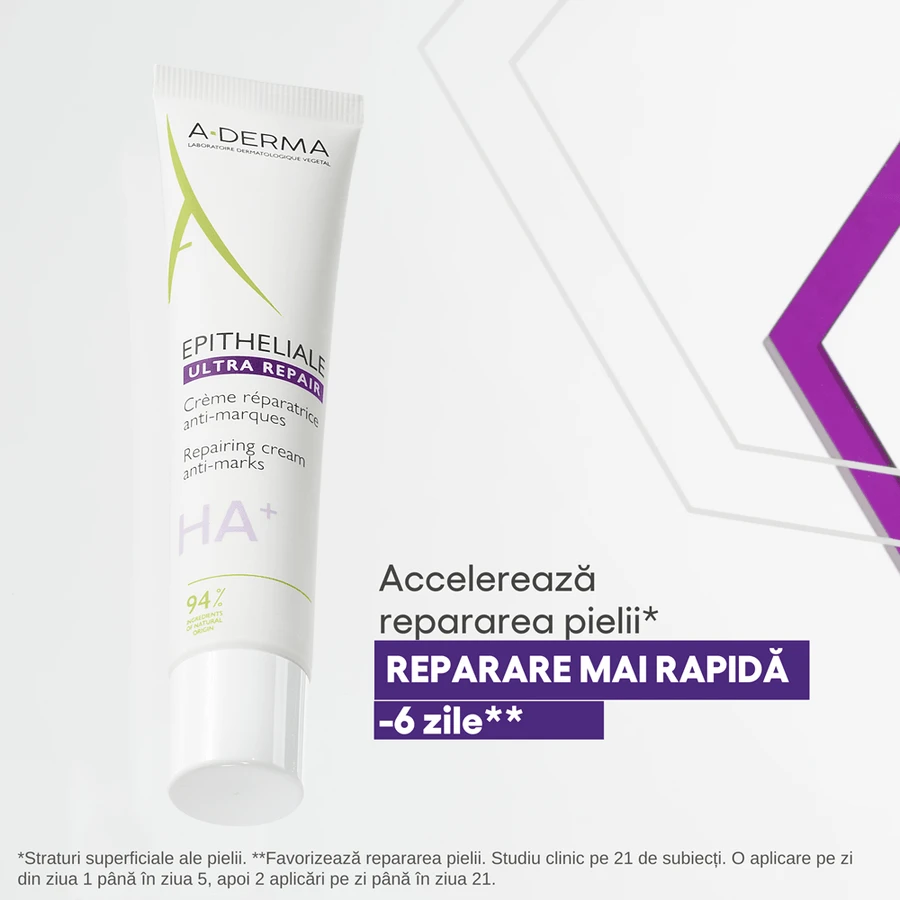Herstellende crème met kalmerend effect Epiteliale Ultra Repair HA+, 100 ml, A-Derma