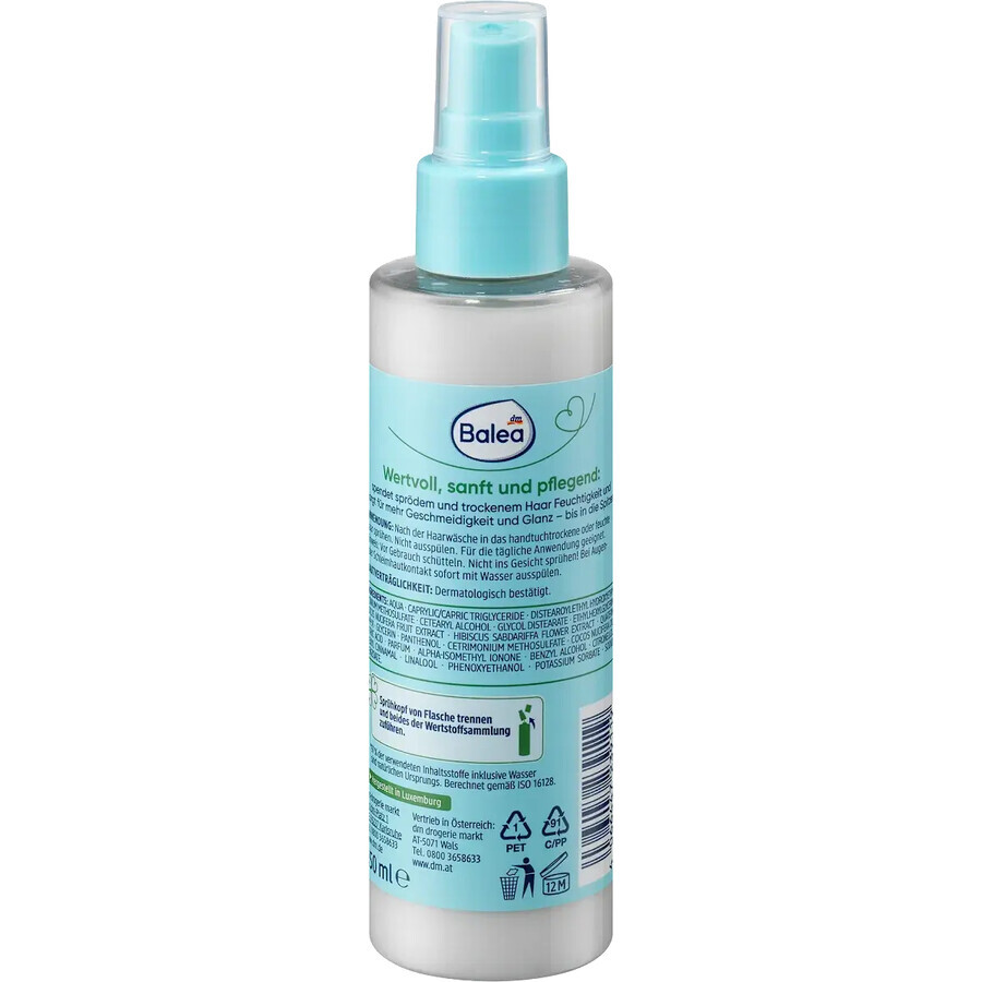 Balea natural beauty spray de păr, 150 ml