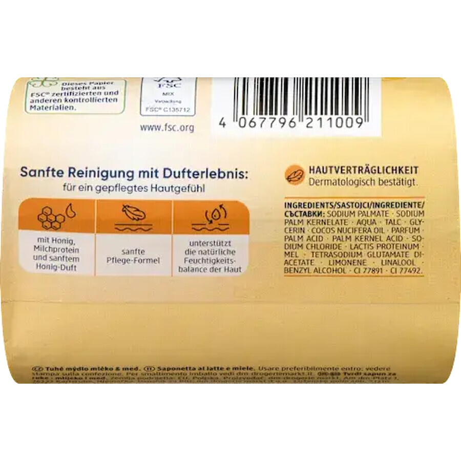 Balea Jabón con leche y miel, 150 g