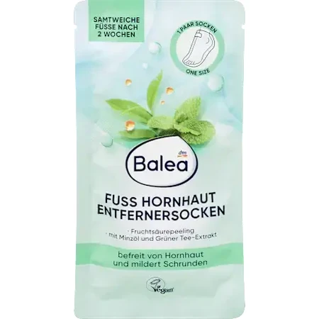 Balea Exfoliërende sokken voor voeten, 2 stuks