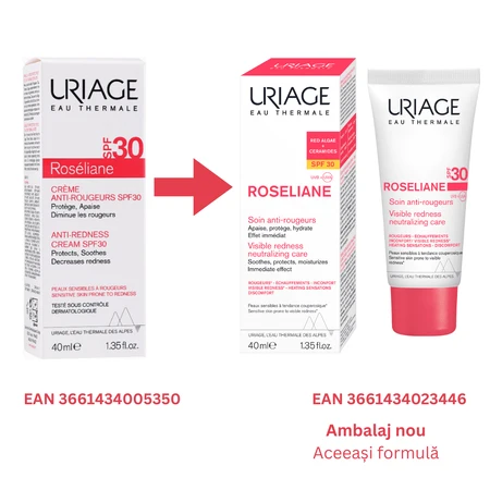 Roséliane SPF 30 Anti-Redness Cream, 40 ml, Uriage 