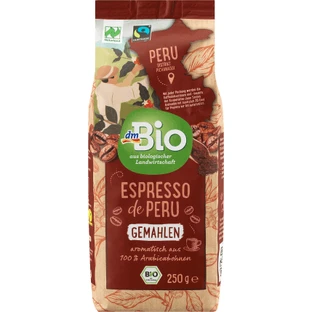 DmBio ECO café expresso moulu, 250 g