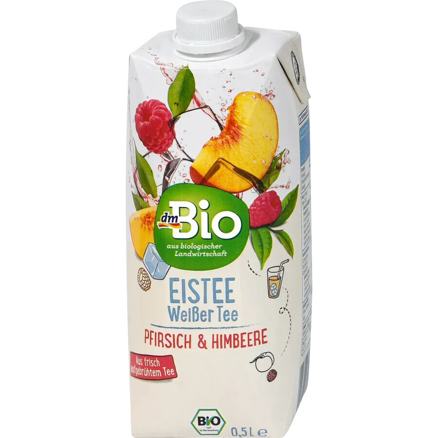 Acquista DmBio Tè bianco alla pesca e lampone, 500 ml DmBio Tè bianco alla pesca e lampone, 500 ml