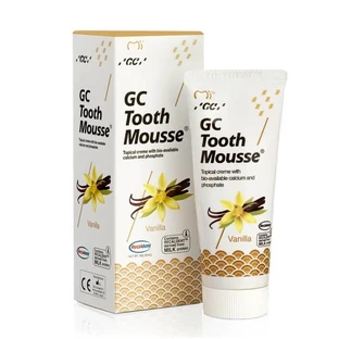 Tooth Mousse Vanilla Flavored Water-Based Topical Cream, 40 g, GC