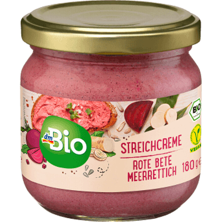 Cumpără DmBio Cremă tartinabilă de sfeclă și hrean, 180 g DmBio Cremă tartinabilă de sfeclă și hrean, 180 g