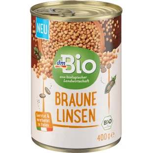 DmBio Braune Linsen ECO, 400 g