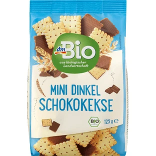 DmBio Mini Amandel Chocolade Koekjes, 125 g