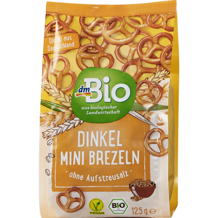 Buy DmBio Mini spelt pretzels, 125 g DmBio Mini spelt pretzels, 125 g