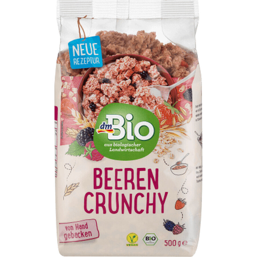 Cumpără DmBio Musli crocant cu fructe de pădure ECO, 500 g DmBio Musli crocant cu fructe de pădure ECO, 500 g