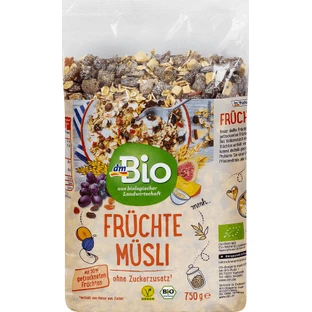 DmBio Musli aux fruits, 750 g
